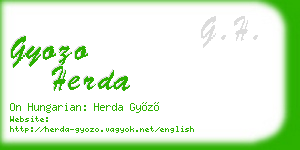gyozo herda business card